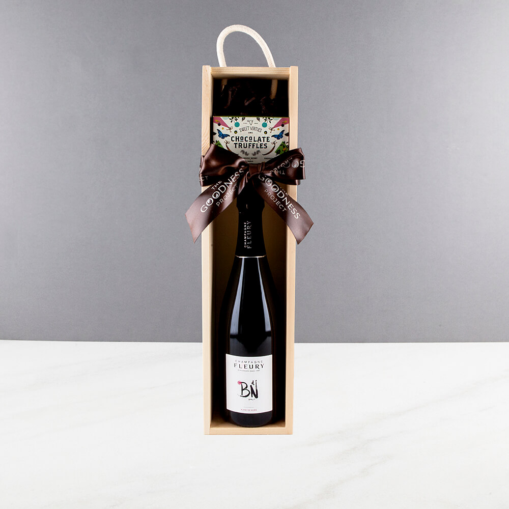 Luxury Champagne and Truffle Gift Box
