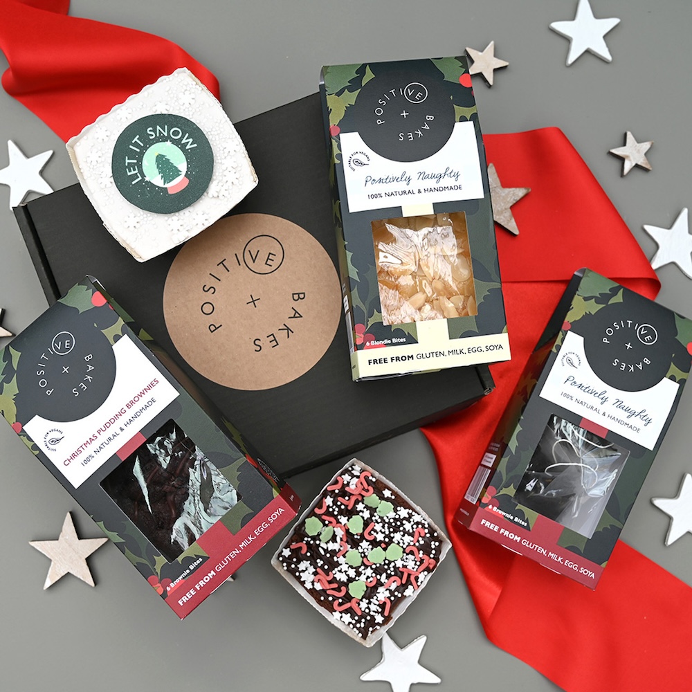 Festive Delight Tea Treats Sharing Box from Positive Bakes