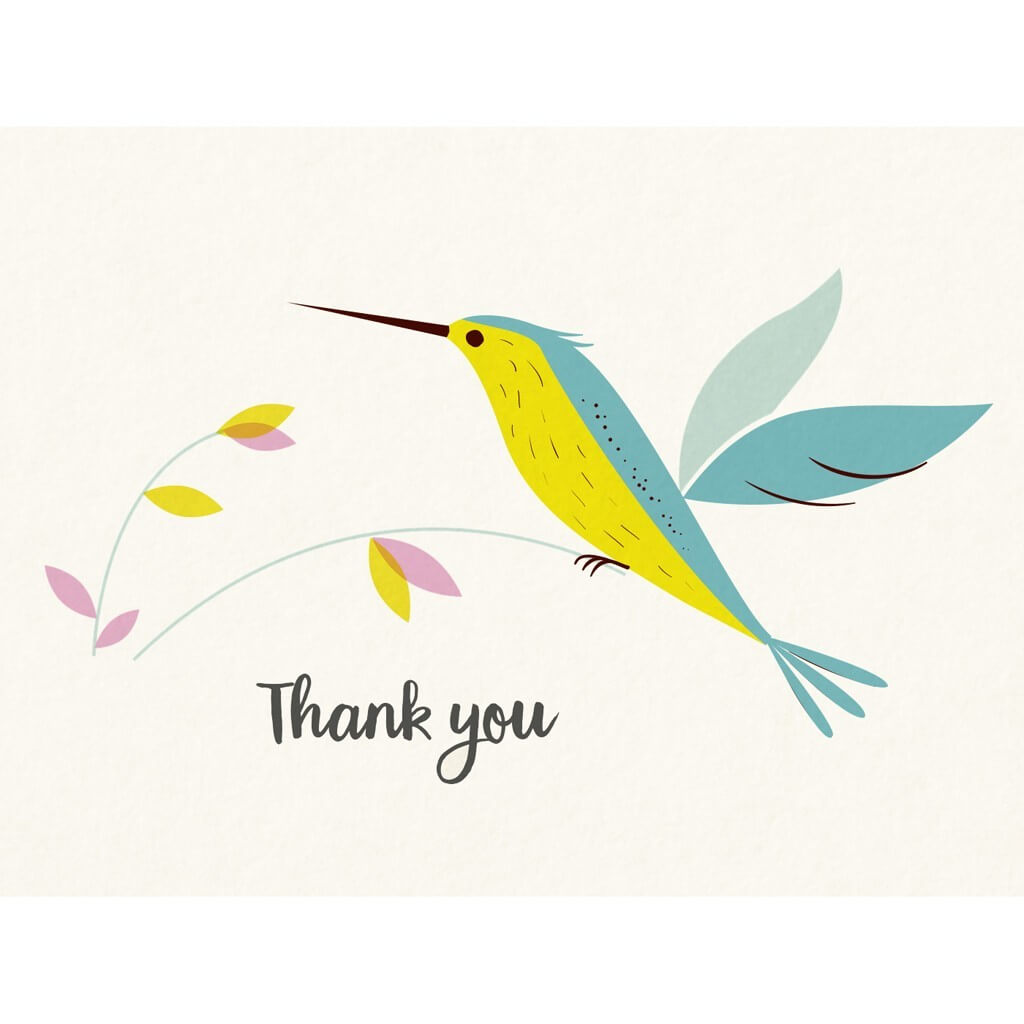 Hummingbird Thank You Gift Card
