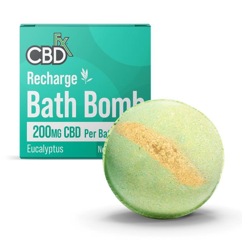 CBD Recharge Bath Bomb Eucalyptus