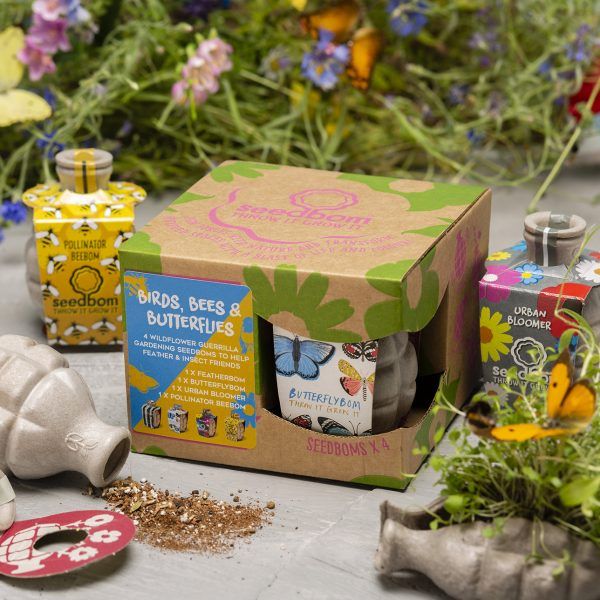 Kabloom Birds, Bees & Butterflies Seedbom Gift Box 