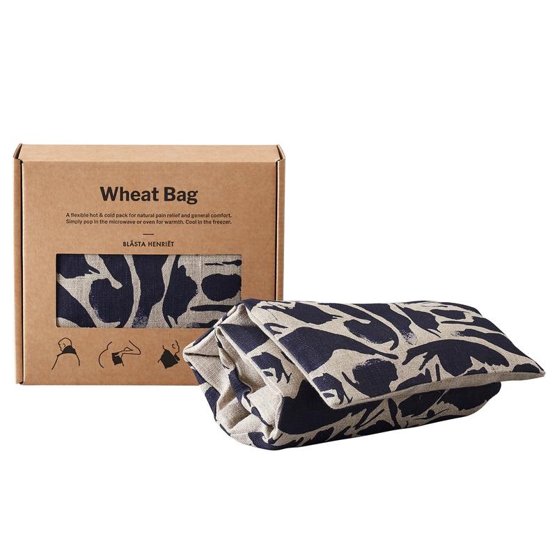 Wheat Bag - Navy Linen