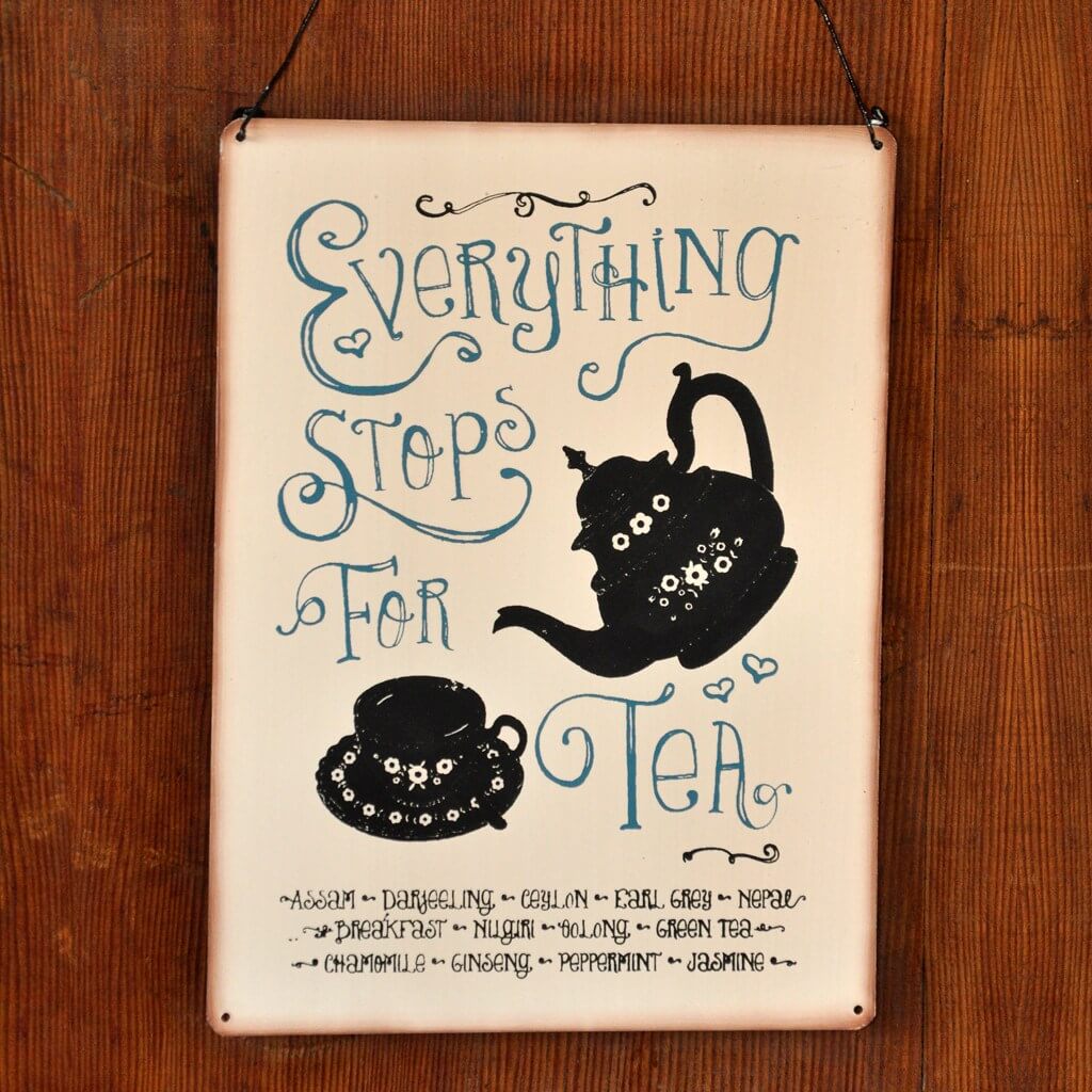 Vintage Metal Afternoon Tea Sign