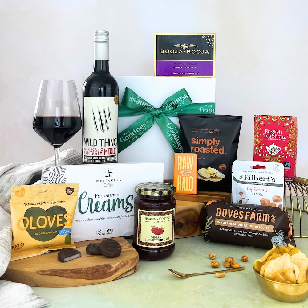 Organic Wine & Dine Hamper Gift Box