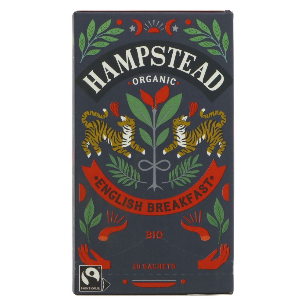 Hampstead Organic Tea English Breakfast - 4 x 20 bags
