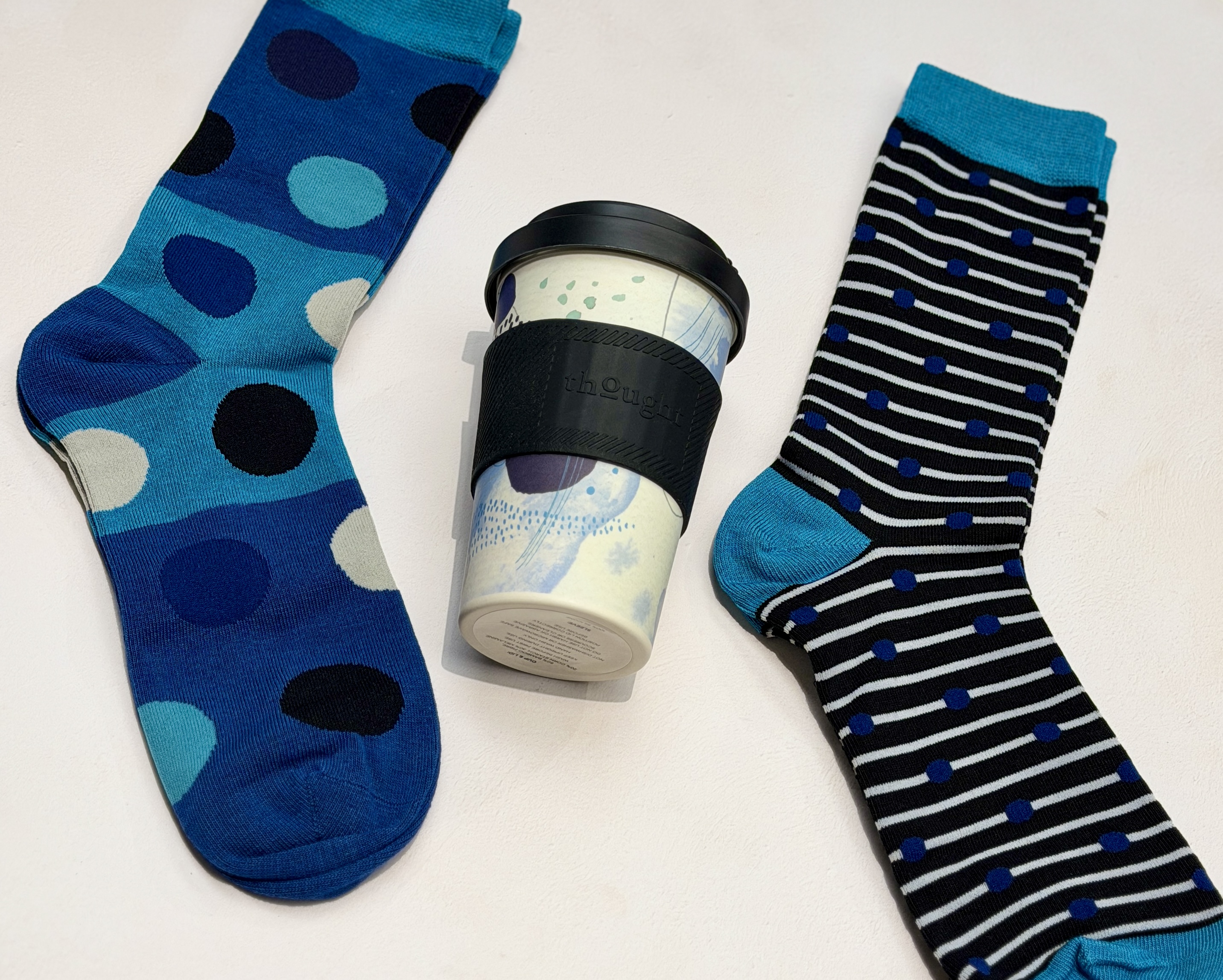 Mens Bamboo Cup and Socks Gift Box | thought
