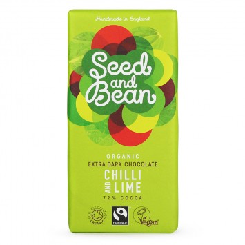 Seed & Bean Organic Dark Chocolate Chilli & Lime 