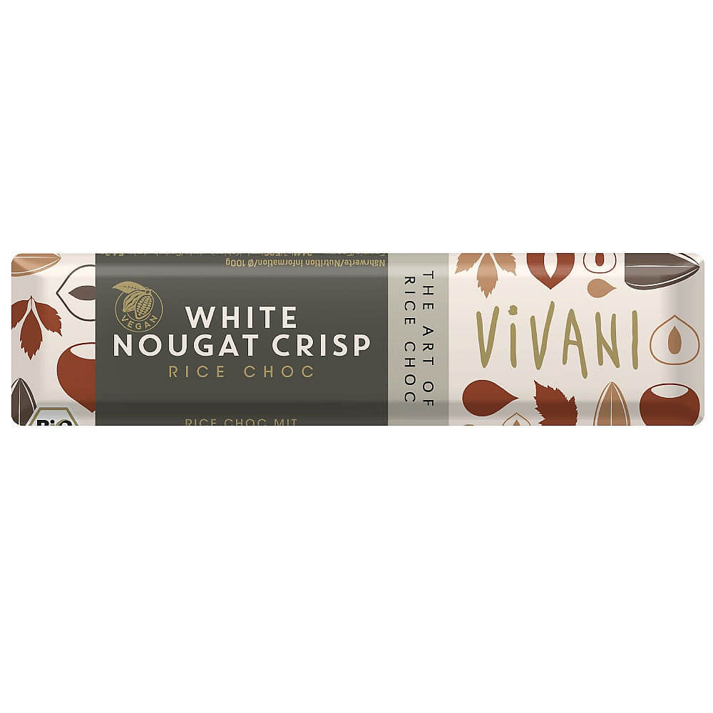 Vivani White Nougat Crisp - Rice Chocolate 