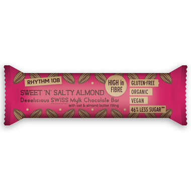 Rhythm 108 Sweet 'n' Salty Almond Chocolate Bar (33g)