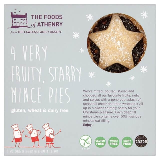 Starry Mince Pies, Vegan & Gluten-Free 280g (The Foods Of Athenry)