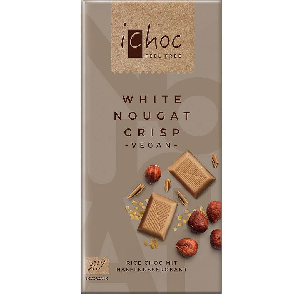 iChoc White Nougat Crisp (80g)