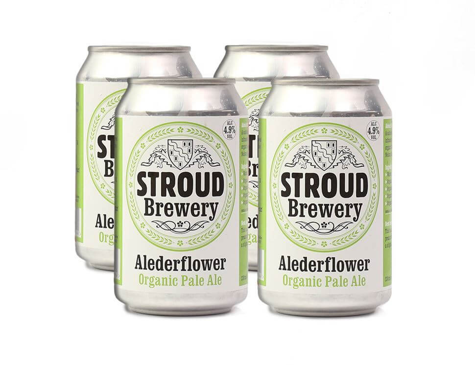 Stroud Brewery Alederflower Organic Vegan Pale Ale (4x330ml)