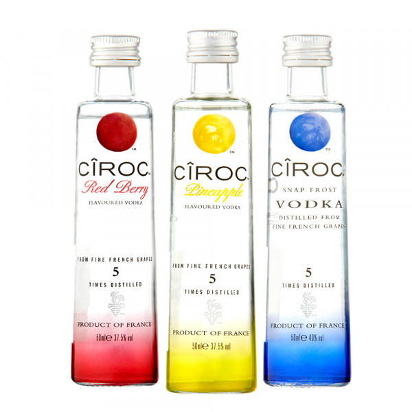 Ciroc Vodka Trio Mini Taster Set 3x5cl