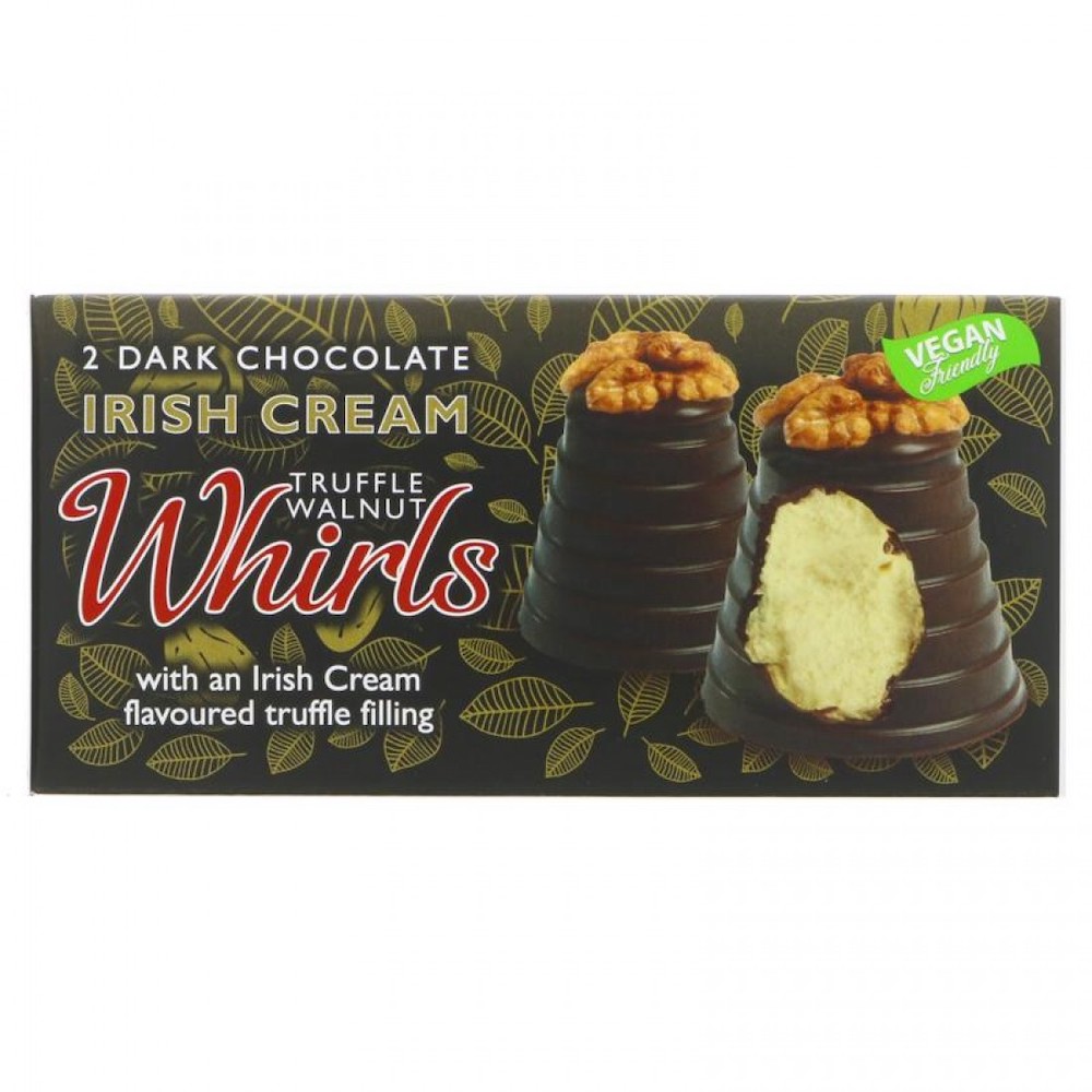 Dark Chocolate Irish Cream Truffle Whirls (90g)