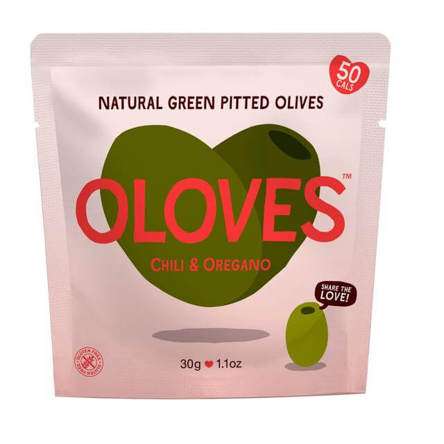 Oloves Chilli & Oregano Marinated Pitted Green Olives 30g