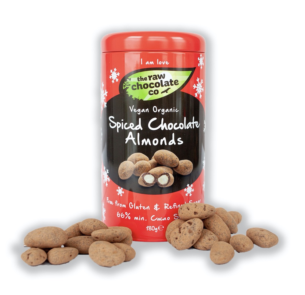 Organic Spiced Chocolate Almonds Tin (180g)