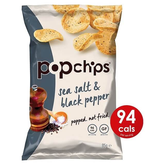 Popchips Salt & Pepper Popped Potato Crisps (23g)