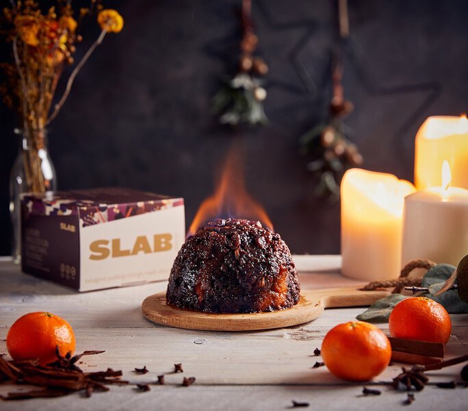Luxury Mulled Gin Christmas Pudding by Slab