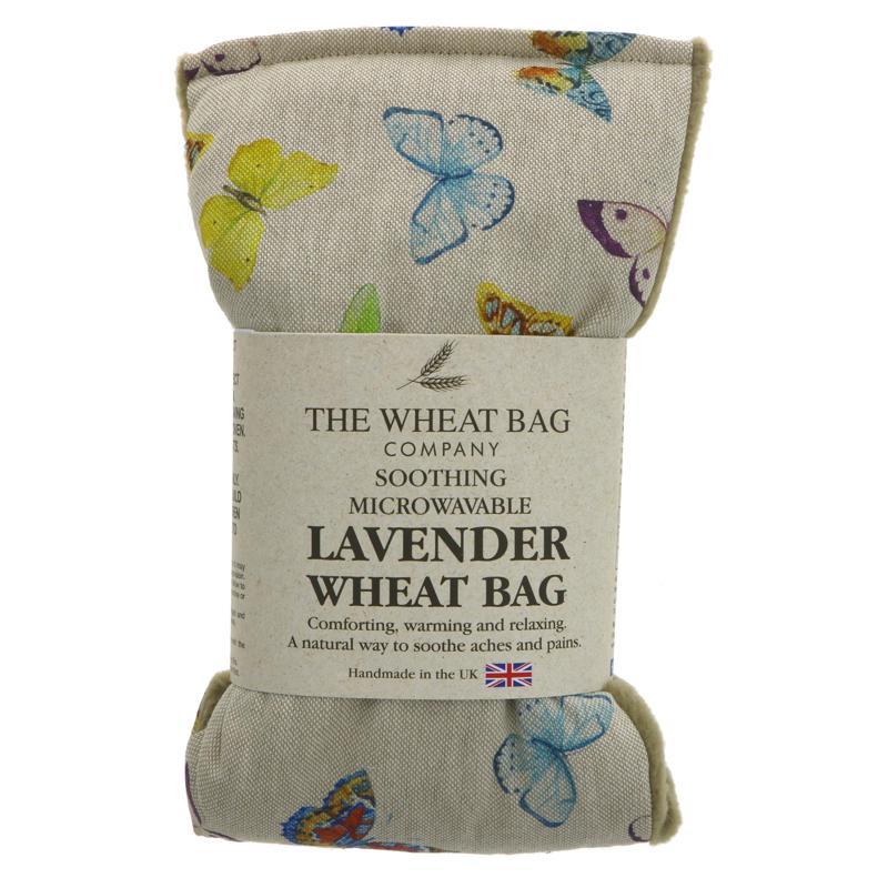 Lavender Wheat Bag - Butterfly print