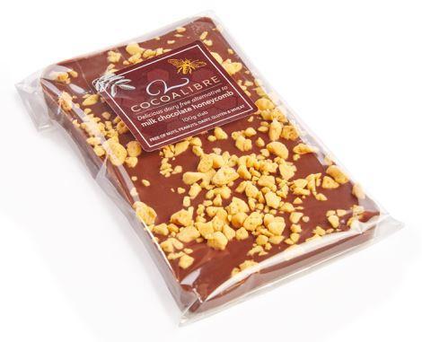 Cocoa Libre Rice Milk Chocolate and Honeycomb Slab 100g