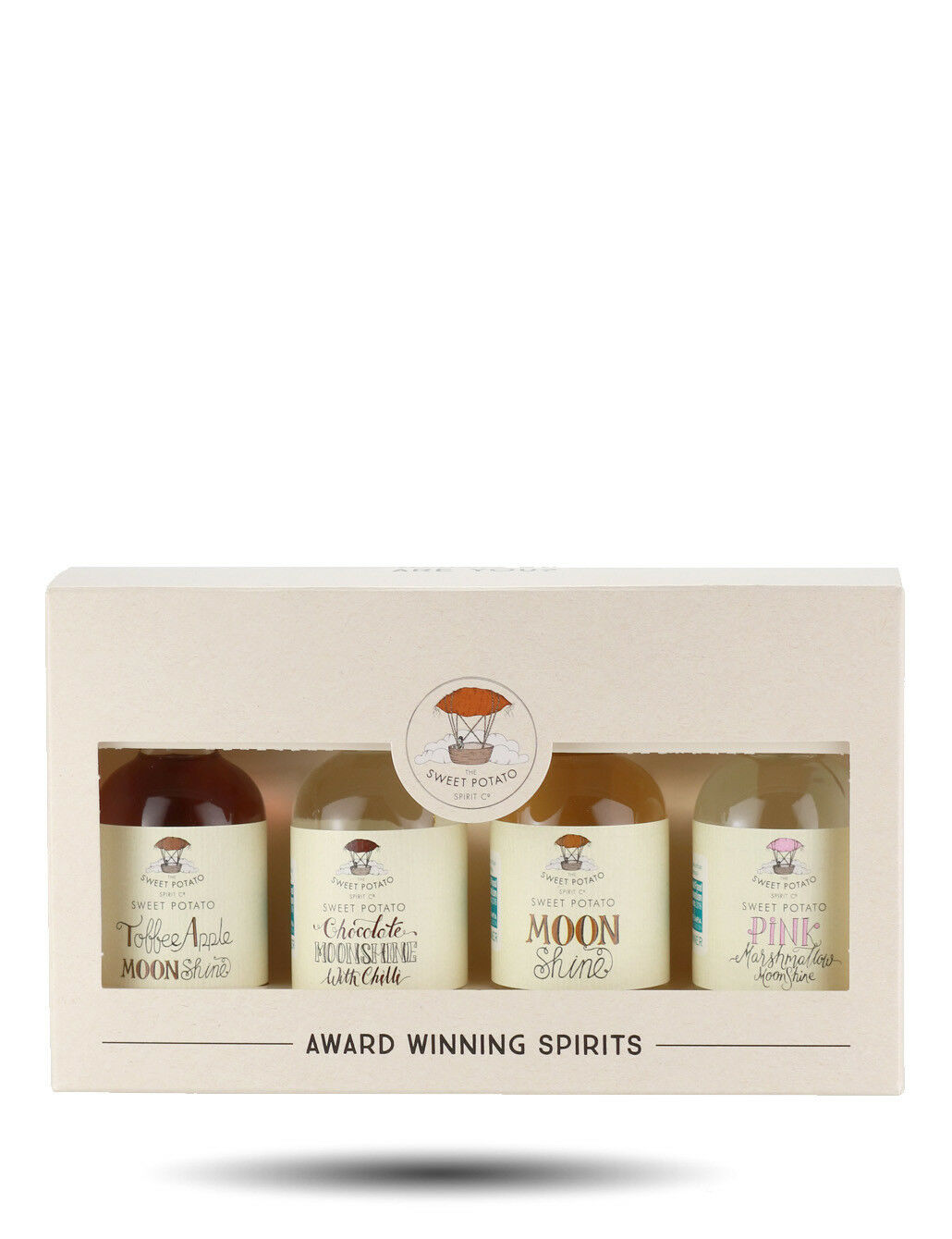 The Sweet Potato Spirit Company Moonshine Gift Pack 4x5cl