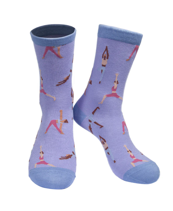 Woman's Bamboo Socks Lilac Yoga