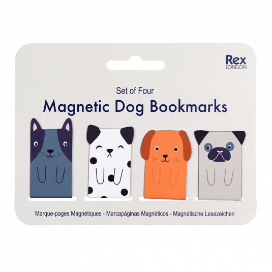 Magnetic Dog Bookmarks Set of Four
