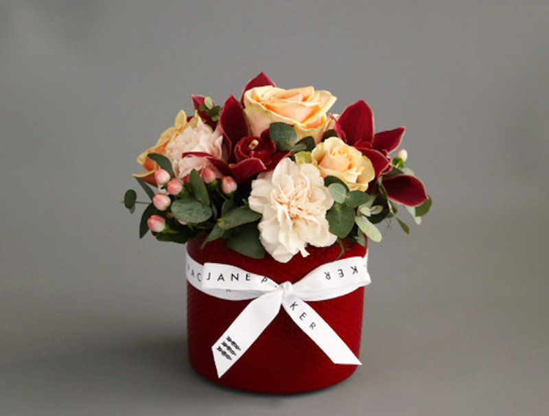Rouge Ceramic Pot Arrangement by Jane Packer Flowers