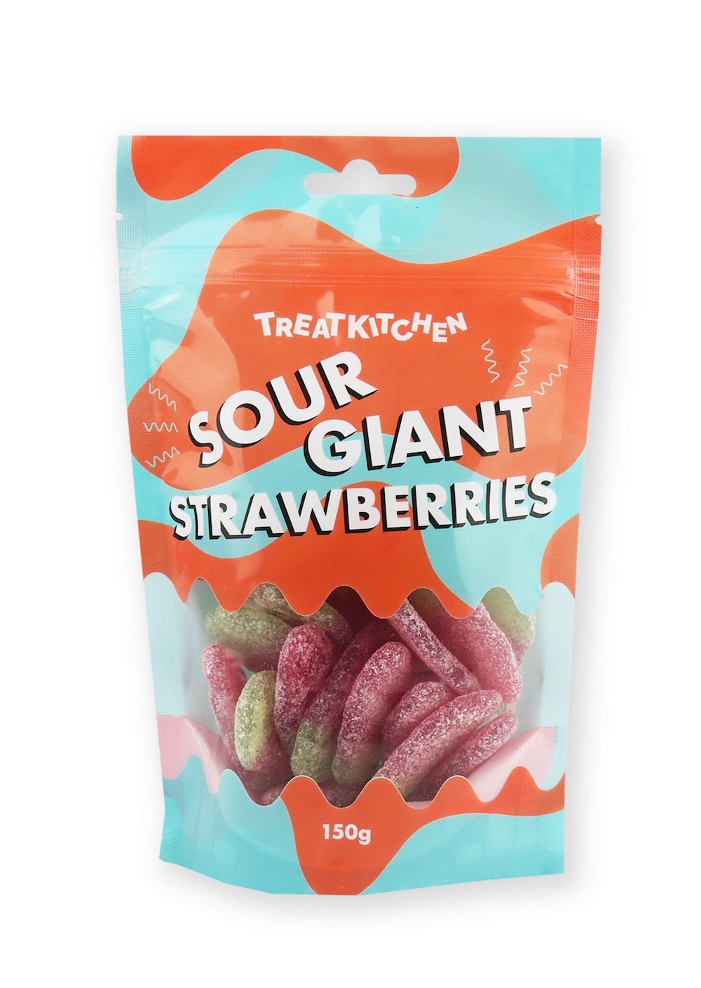Sour Giant Strawberries Sweets Pouch