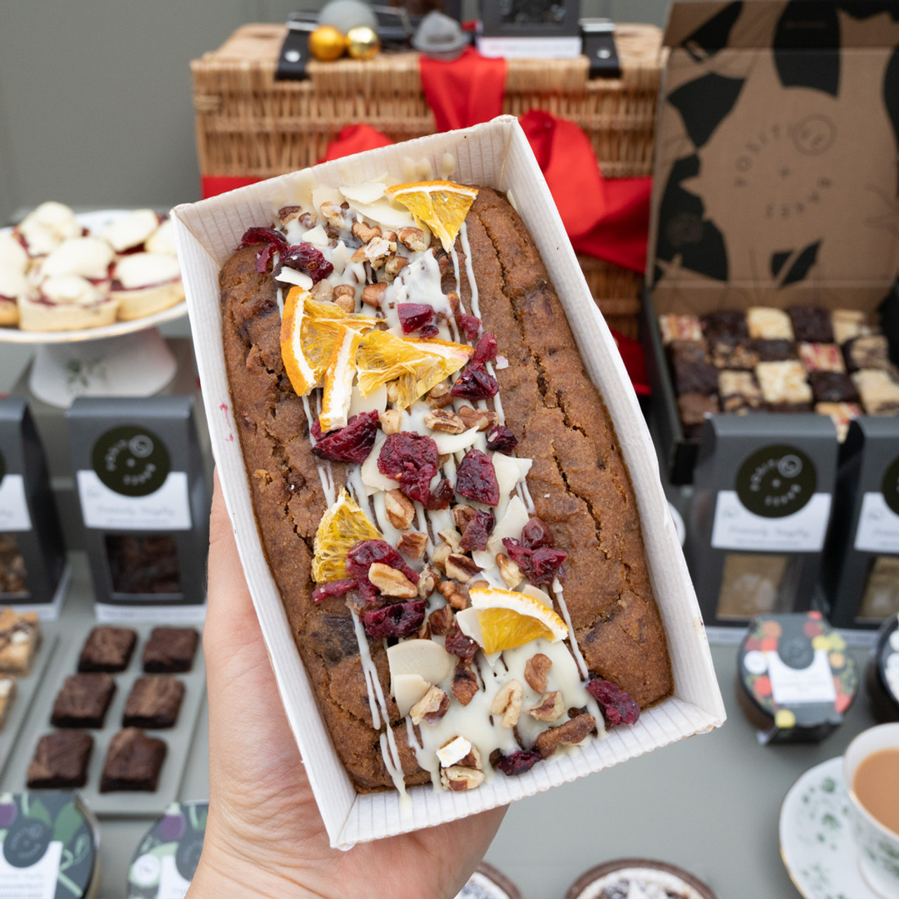 Festive Delight Tea Treats Sharing Box from Positive Bakes