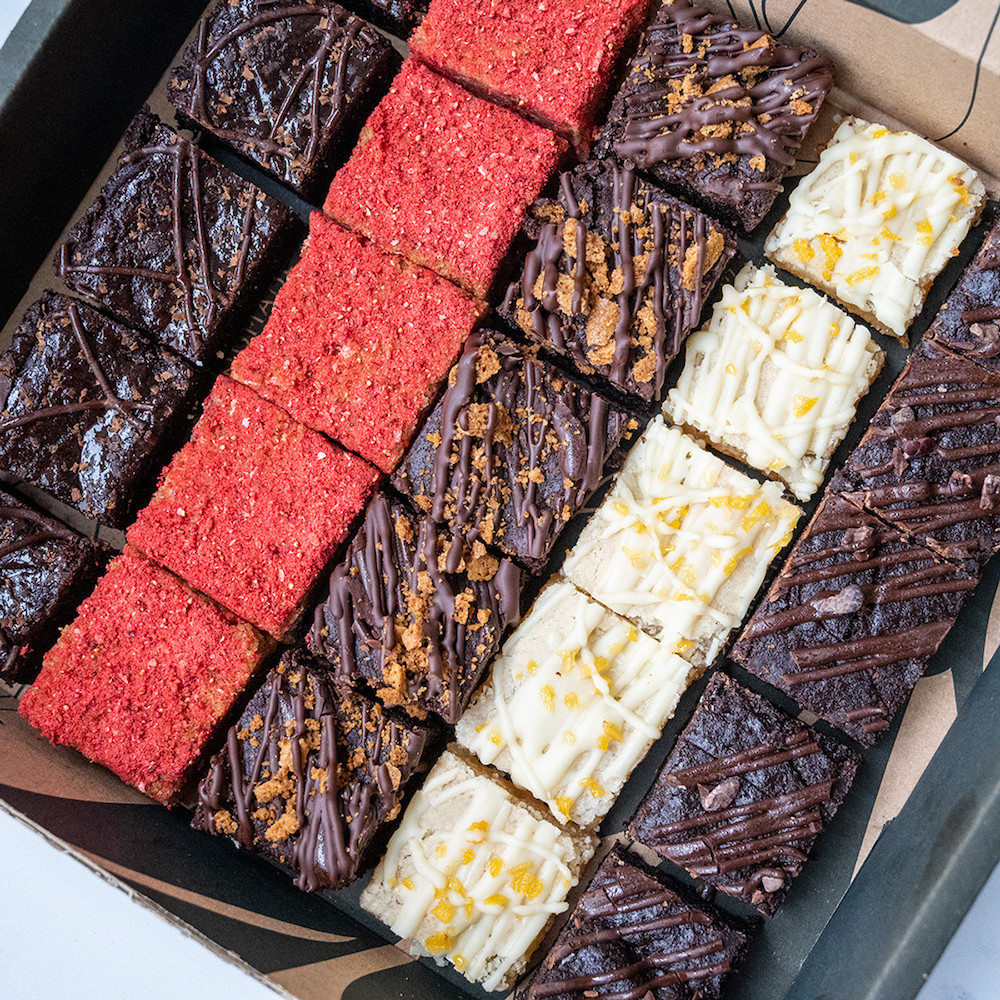 Valentines Brownie & Blondie Gift Box from Positive Bakes 