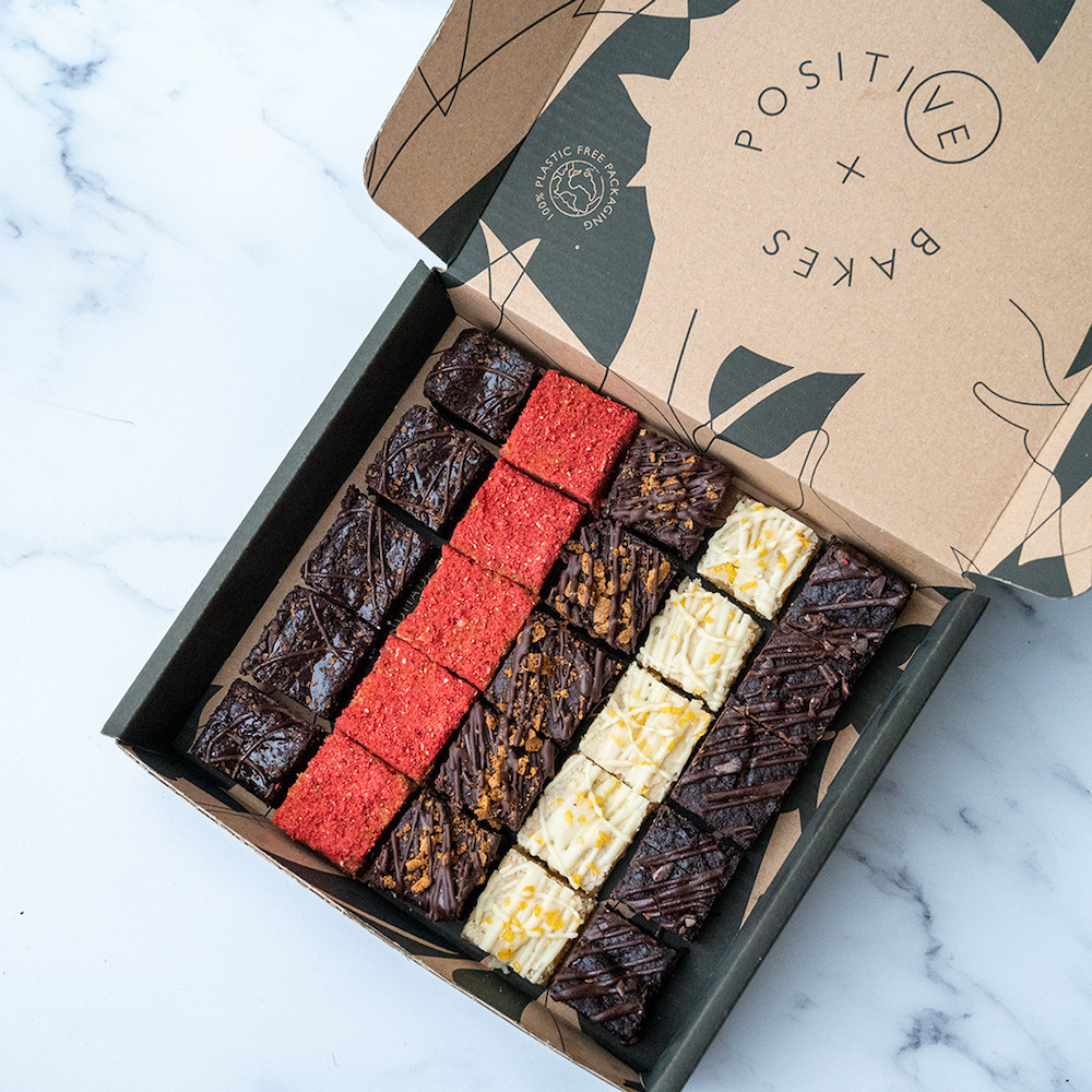 Valentines Brownie & Blondie Gift Box from Positive Bakes 