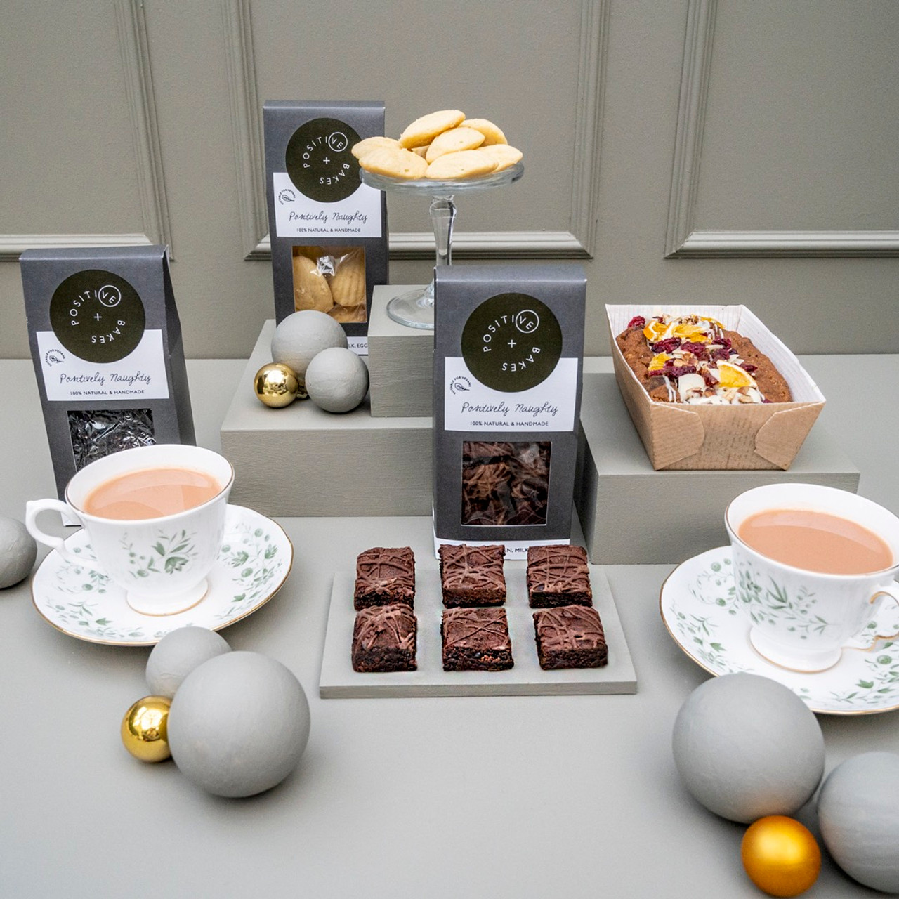 Festive Delight Tea Treats Sharing Box from Positive Bakes